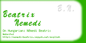 beatrix nemedi business card